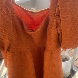 FP Movement by Free People Orange Midi Dress